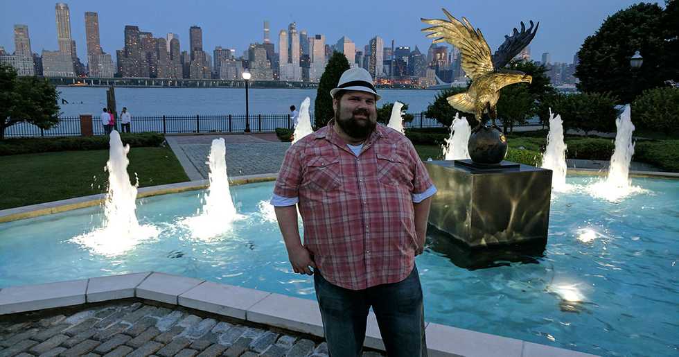 Wesley L. Handy standing in one of his favorite places in New Jersey, Weehawken overlooking the NYC skyline.